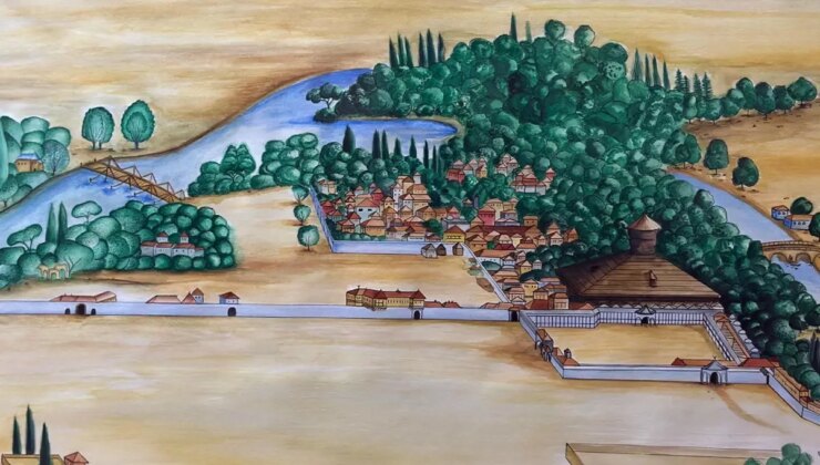 Edirne Sarayı’nın 17’nci yüzyıldaki halini en net gösteren gravür İsviçre’de bulundu