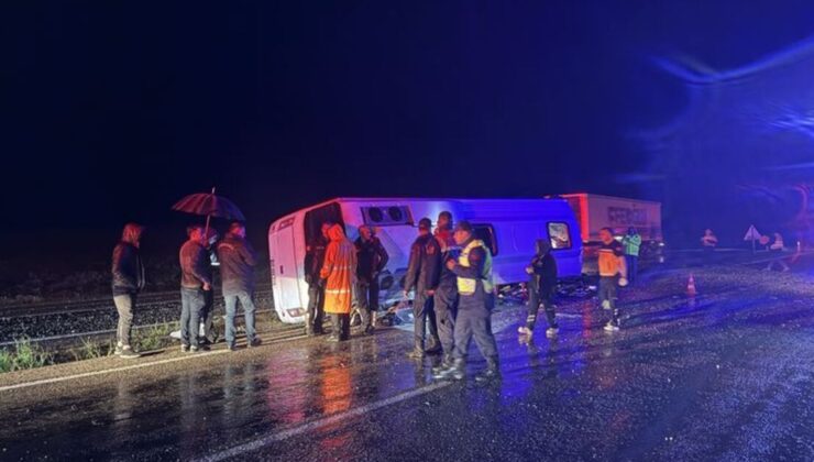 Kahramanmaraş’ta minibüs devrildi: 1 ölü, 22 yaralı | Son dakika haberleri