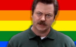 Nick Officeman hayranlara Ron Swanson’un eşcinsel bir müttefik olduğunu hatırlatıyor