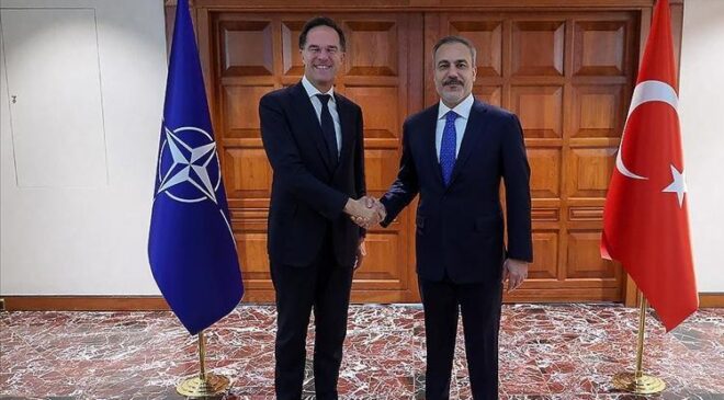 Dışişleri Bakanı Fidan, NATO Genel Sekreteri Rutte ile görüştü