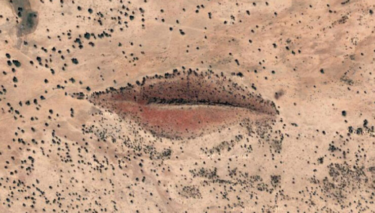 Sudan’da ‘kara ile çevrili dudaklar’ gibi görünen gizemli tepe