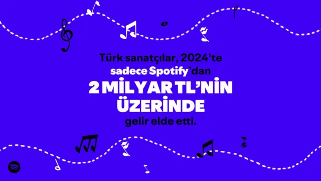 Spotify, Türkiye’ye Dair Yerel Loud&Clear Verilerini İlk Kez Yayınladı: Türk Sanatçılar 2024’te 2 Milyar TL Telif Geliri Elde Etti