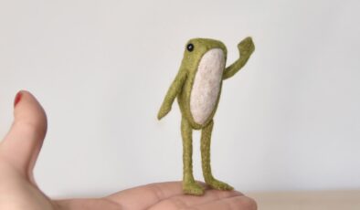 Tekstil Sanatçısı Rachel Austin Createsse Güzel Tiny Felt Hayvanlar