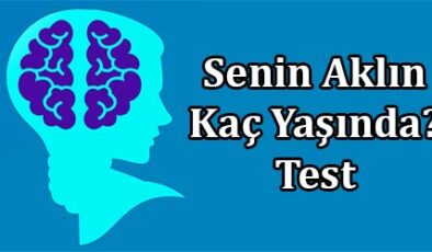 Aklının Kaç Yaşında Olduğunu Bu Testle Öğren!