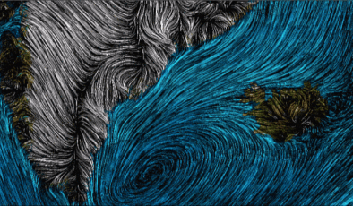 Van Gogh tarzı rüzgar haritası