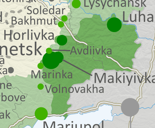 Ukrayna: Şubat 2024’te Rus kontrolü haritası (abonelik)