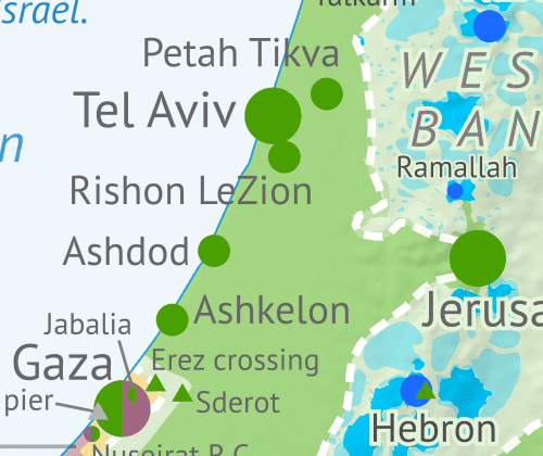 İsrail / Filistin: Rafah Saldırısı’nın ortasında kontrol haritası – 27 Haziran 2024 (Abonelik)