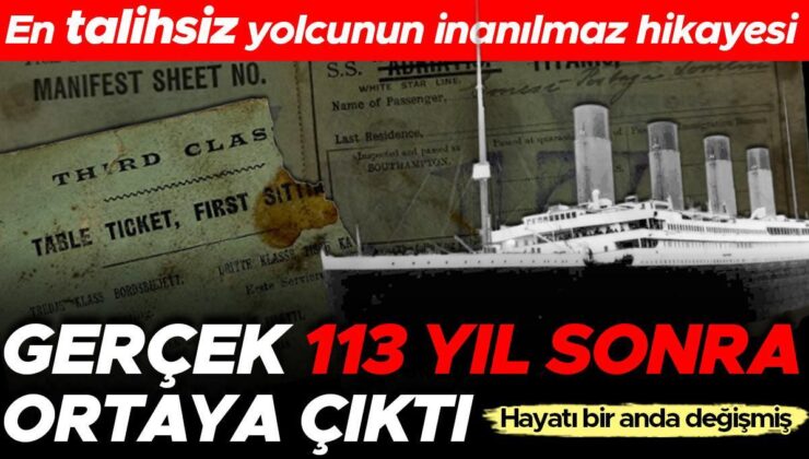 Titanic'in en talihsiz yolcusunun inanılmaz hikâyesi! Hayatı bir günde değişmiş… Gerçek 113 yıl sonra ortaya çıktı