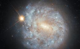 Hubble bir spiral ve bir yıldız görür – nasa