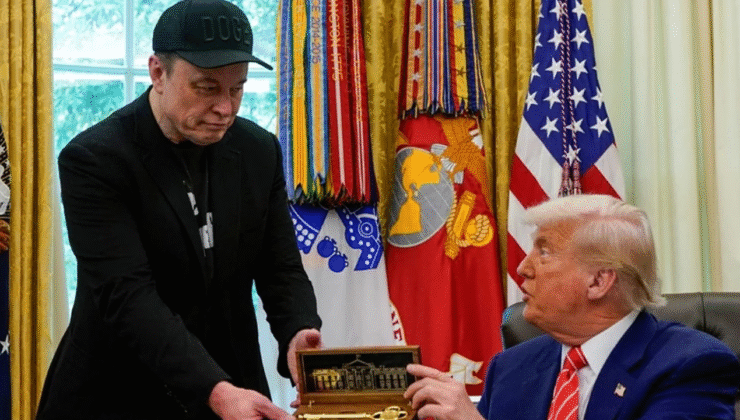 Trump, Elon Musk’a Veda Etti: Musk’ın Morarmış Gözü Olay Oldu!