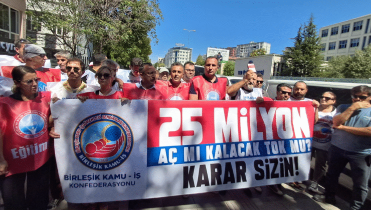 8. Dönem Kamu Toplu Sözleşme süreci hakem heyetine kaldı; Birleşik Kamu-İş’in Cumhurbaşkanlığı’na yürüyüşüne polis izin vermedi!
