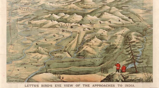 Letts’in Hindistan’a yaklaşımları kuş gözü görünümü