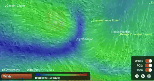 Bugün Mars’ta Sıfır Yağmur şansı