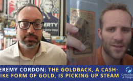Jeremy Cordon: Nakit benzeri bir altın biçimi olan Goldback, buhar alıyor