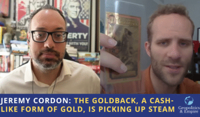 Jeremy Cordon: Nakit benzeri bir altın biçimi olan Goldback, buhar alıyor