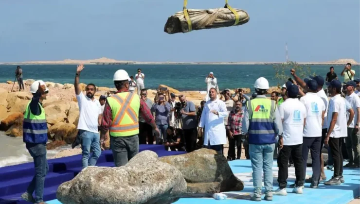 İskenderiye’de Akdeniz’den Üç Tarihi Eser Çıkarıldı