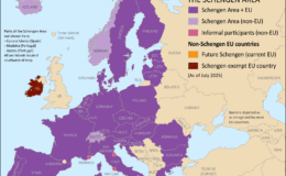 2020-2025 Avrupa’nın serbest seyahatinin genişlemesi "Schengen bölgesi" (Ve sırada ne var)