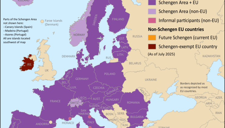 2020-2025 Avrupa’nın serbest seyahatinin genişlemesi "Schengen bölgesi" (Ve sırada ne var)