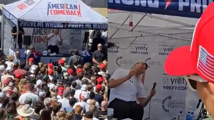 Trump’a yakınlığıyla biliniyor! Konuşma yaparken boynundan vuruldu – Son Dakika Dünya Haberleri CNN Türk