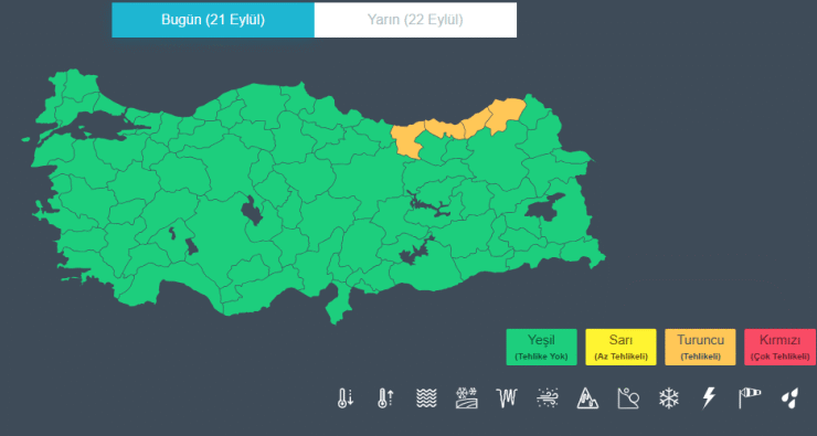 4 ile 'turuncu' uyarı: Heyelan ve sele dikkat