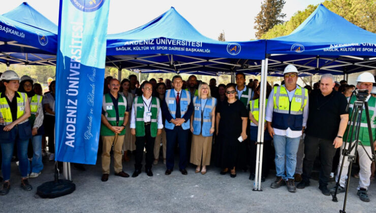 Akdeniz Üniversitesinin yeni hastane binası için temel atma töreni yapıldı
