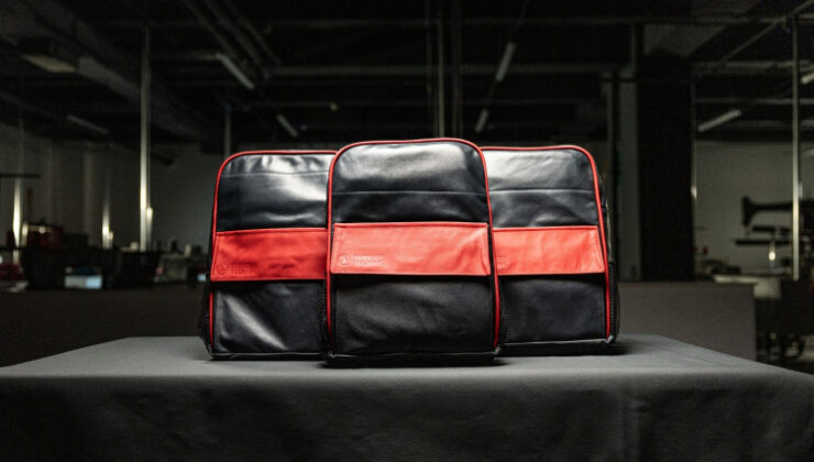 Kullanım ömrü biten uçak koltuğu kumaşları okul çantasına dönüştü