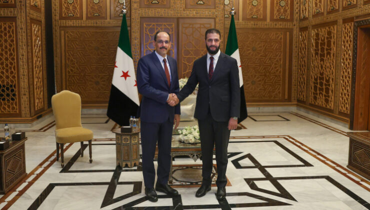 MİT Başkanı İbrahim Kalın, Ahmed Şara ile Şam'da görüştü