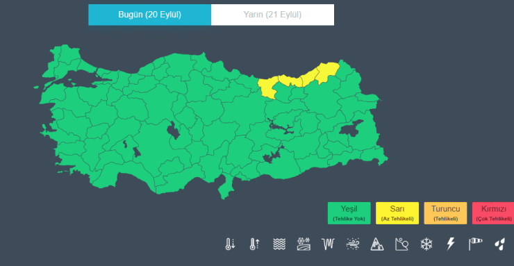 Meteoroloji'den 4 il için sarı kodlu uyarı