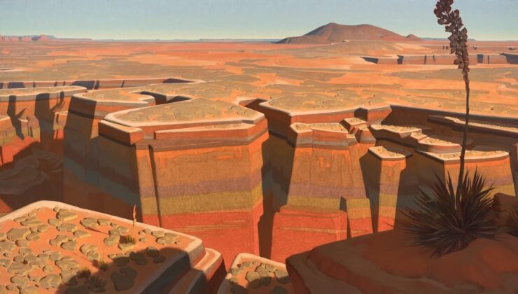 Brett Allen Johnson, Dreamy Yağlı Boya’da Amerikan Güneybatı’nın ışıltısını kullanıyor