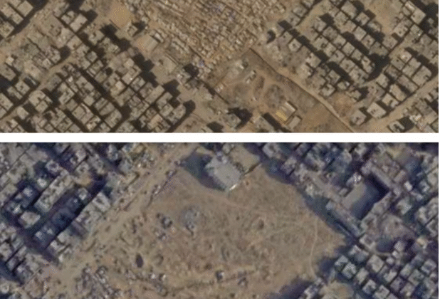 Uydu görüntüleri Gazze’de kitlesel göçü ortaya koydu