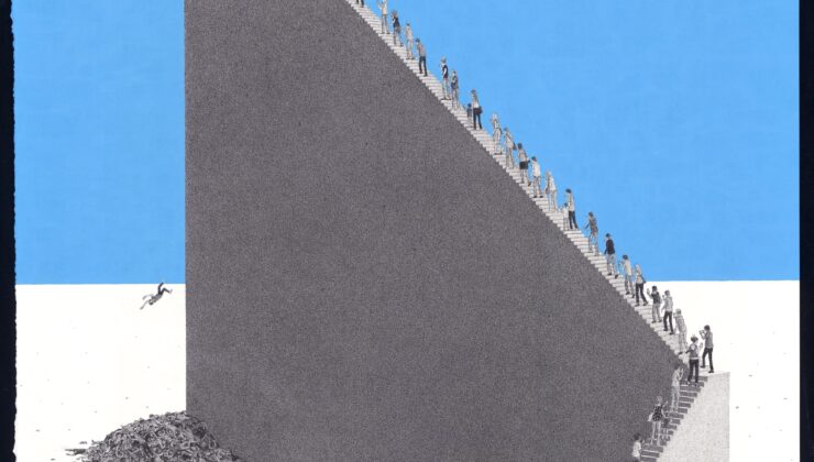 ‘Waldo nerede?’ Ben Tolman’ın ayrıntılı mürekkep çizimlerinde alaycı, distopik vizyonlarla karşılaşır