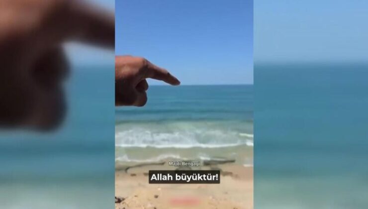 Gazze sahilinde umut taşıya gemi: Mikeno’yu böyle beklediler! | Video