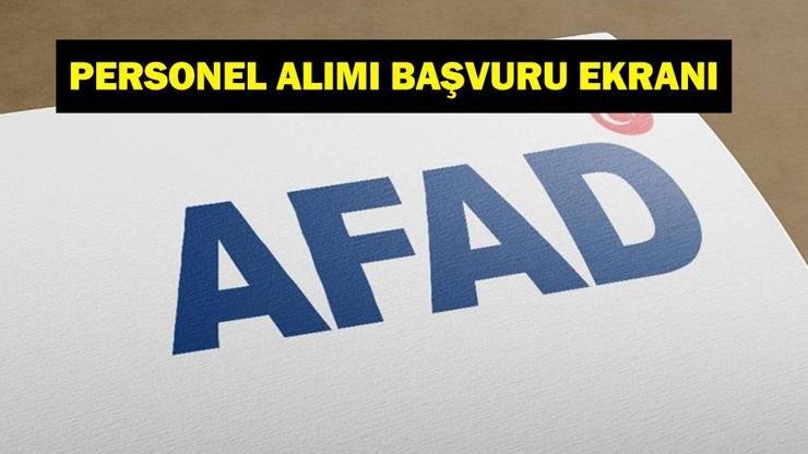 AFAD PERSONEL ALIMI 2025: AFAD sözleşmeli personel alımı başvurusu ne zaman? Başvuru şartları neler? kariyerkapisi.gov.tr başvuru ekranı…