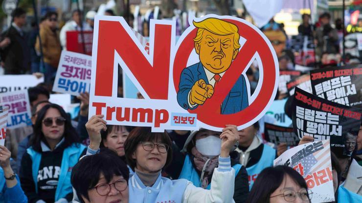 Güney Kore’de Trump karşıtı gösteri düzenlendi – Dünyadan Haberler CNN Türk