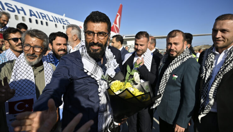 Haydut İsrail'in alıkoyduğu 137 aktivist Türkiye'ye getirildi