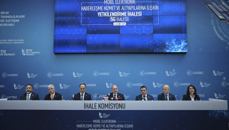 5G ihalesinde en yüksek tekliflerin toplam tutarı 3 milyar 534 milyon dolar oldu