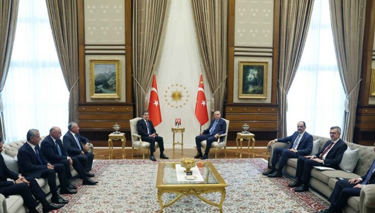 Cumhurbaşkanı Erdoğan, Barzani’yi ağırladı