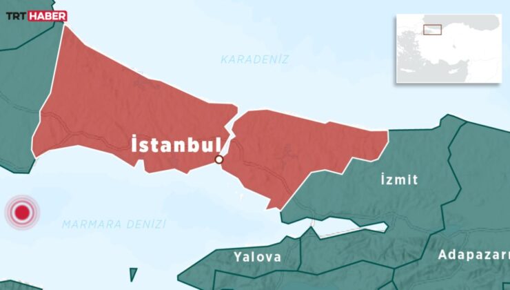 Marmara’da 5 büyüklüğünde deprem: İstanbul’dan da hissedildi
