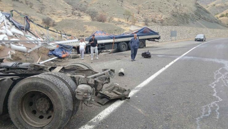 Bingöl-Diyarbakır kara yolunda korkutan kaza
