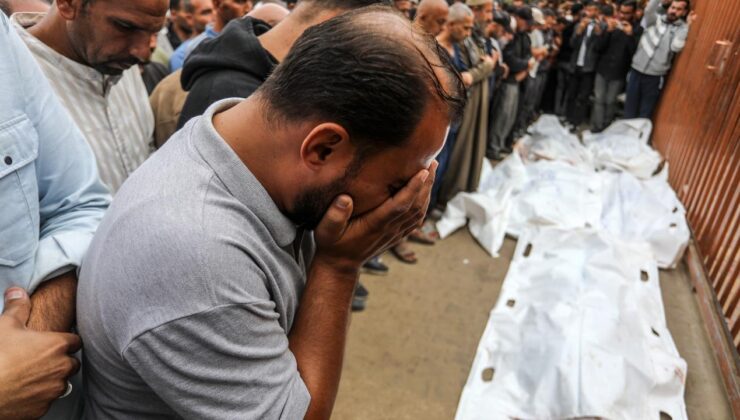 Katil İsrail'in son saldırılarında 46'sı çocuk 104 Filistinli hayatını kaybetti