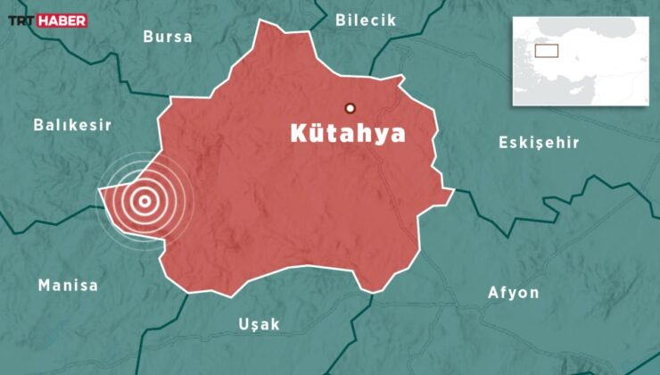 Kütahya'da 4,9 büyüklüğünde deprem