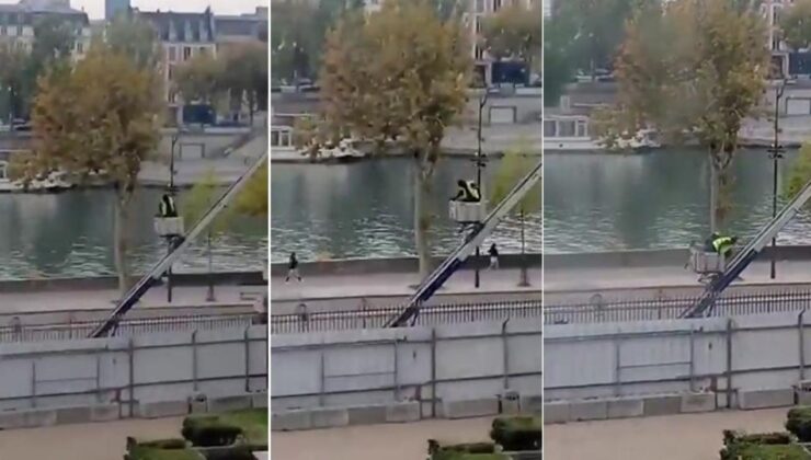 Louvre Müzesi soyguncularının kaçma anı kamerada