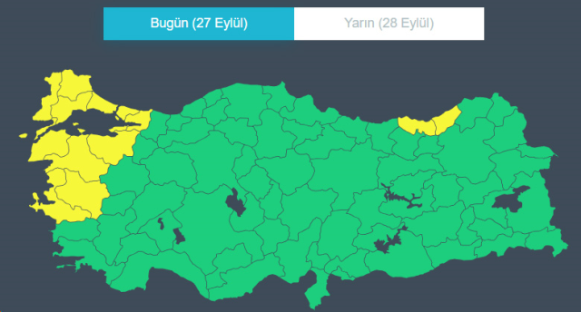 Meteoroloji’den 13 kente ‘sarı’ kodlu uyarı: Fırtına ve sağanak geliyor