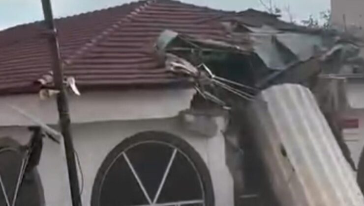 Ankara'da dolu etkili oldu: Minare devrildi, ekili alanlar zarar gördü