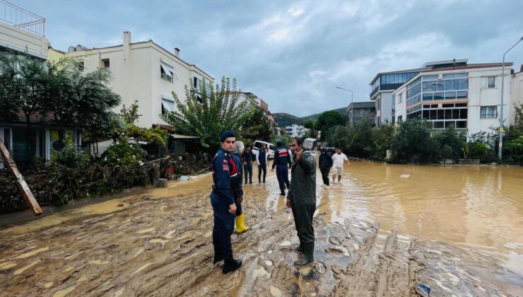 Foça'da selde kaybolan kişiyi arama çalışmaları sürüyor
