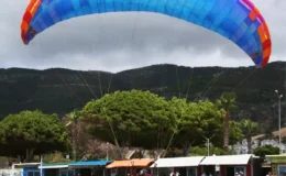 Alanya’da düzenlenen yamaç paraşütü yarışması sona erdi