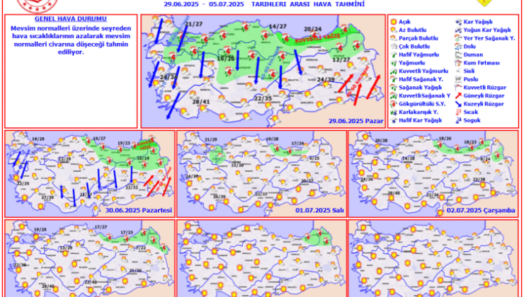 21 il için “sarı” uyarı: Sağanak ve fırtınaya dikkat