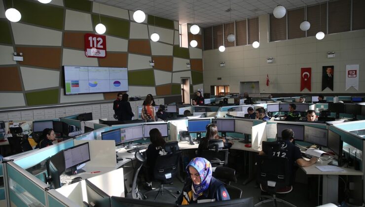 112 Acil Çağrı Merkezleri, bir yılda 97 milyon kez arandı