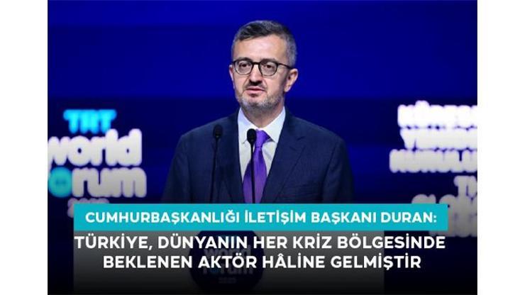 Cumhurbaşkanlığı İletişim Başkanı Duran: Türkiye, Dünyanın Her Kriz Bölgesinde Beklenen Aktör Hâline Gelmiştir – Dünyadan Haberler CNN Türk
