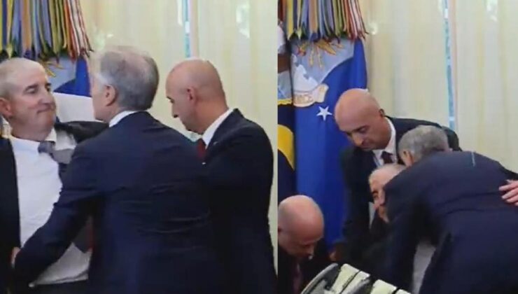 Trump’ın basın toplantısında panik dolu anlar! Fenalık geçiren kişiye Dr. Öz müdahale etti – Dünya Haberleri CNN TÜRK | Video